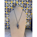 Sodalite Pendant on Leather Chord-Carol Kahn-Renee Taylor Gallery