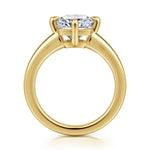 14K Yellow Gold Cushion Cut Diamond Engagement Ring Mount - ER16999C12Y44JJ-Gabriel & Co.-Renee Taylor Gallery