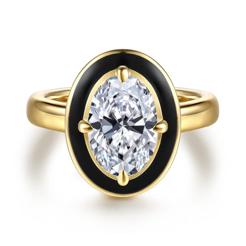 14K Yellow Gold Oval Diamond Engagement Ring Mount - ER16954O8Y44JJ-Gabriel & Co.-Renee Taylor Gallery
