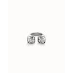 Ser Without Complex Sterling Silver Plated Ring - ANI0821BLNMTL-UNO de 50-Renee Taylor Gallery