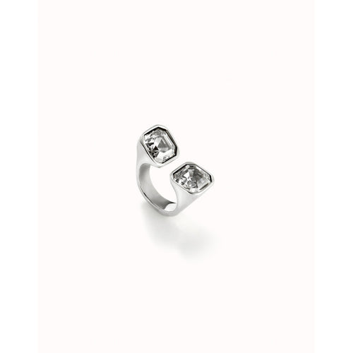 Ser Without Complex Sterling Silver Plated Ring - ANI0821BLNMTL-UNO de 50-Renee Taylor Gallery
