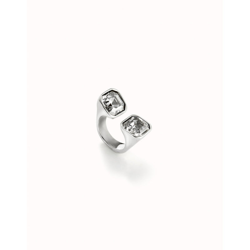 Ser Without Complex Sterling Silver Plated Ring - ANI0821BLNMTL-UNO de 50-Renee Taylor Gallery
