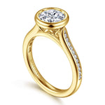 14K Yellow Gold Diamond Anniversary Band Mount - ER17010R6Y44JJ-Gabriel & Co.-Renee Taylor Gallery