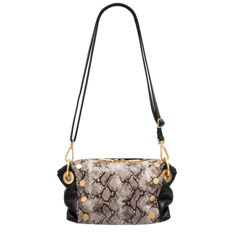 DANIEL CROSSBODY CLUTCH SML - Contrast Snake/Brushed Gold-Hammitt-Renee Taylor Gallery