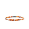 Heishi Silver Bracelet with 4mm Orange and Red Spiny Oyster Shell Beads, and Orange Enamel Beads - BUS290071OROYSXUL-John Hardy-Renee Taylor Gallery