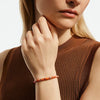 Heishi Silver Bracelet with 4mm Orange and Red Spiny Oyster Shell Beads, and Orange Enamel Beads - BUS290071OROYSXUL-John Hardy-Renee Taylor Gallery