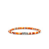 Heishi Silver Bracelet with 4mm Orange and Red Spiny Oyster Shell Beads, and Orange Enamel Beads - BUS290071OROYSXUL-John Hardy-Renee Taylor Gallery