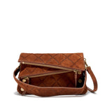 DILLON SML - Chocolate Diamond Suede/Antique Gold