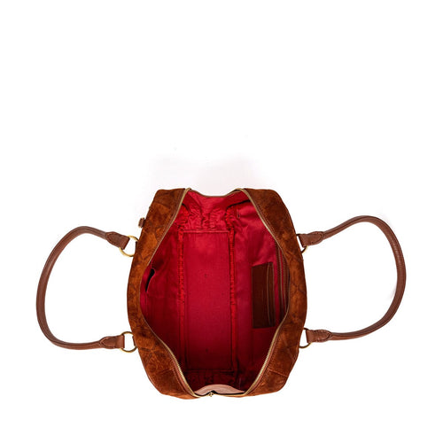 MEREDITH MED - Chocolate Diamond Suede/Antique Gold-Hammitt-Renee Taylor Gallery