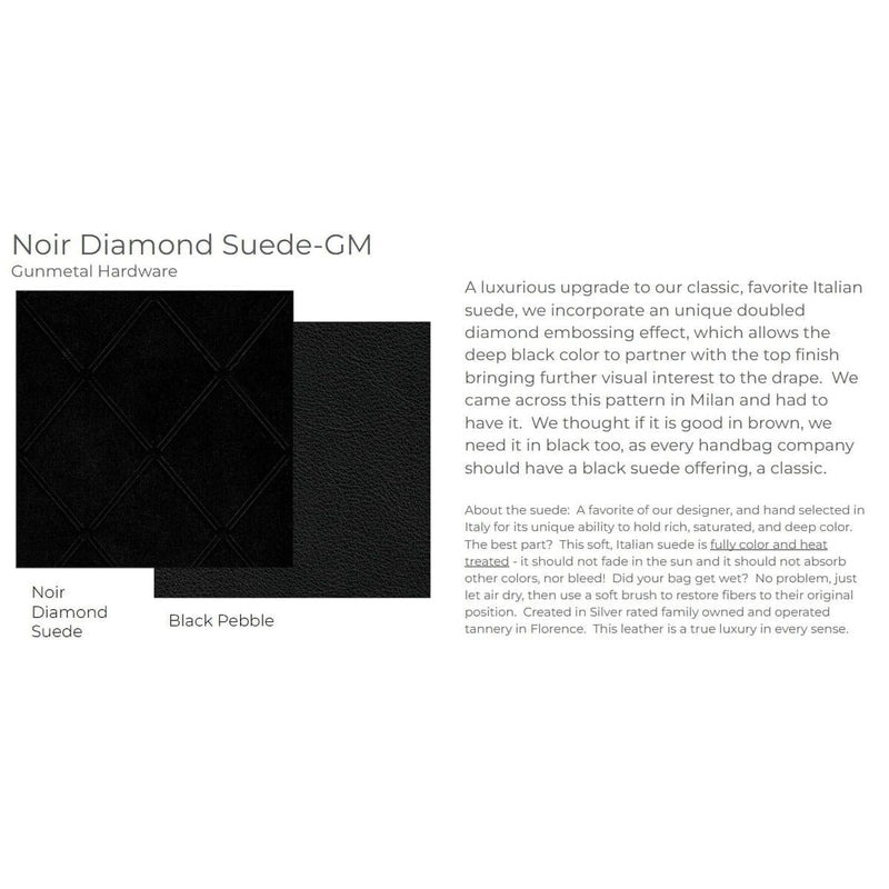 VIP MED - Noir Diamond Suede/Gunmetal-Hammitt-Renee Taylor Gallery