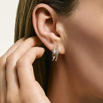 Naga Silver Hoop Earrings - EB60413-John Hardy-Renee Taylor Gallery