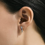 Naga Silver Diamond Pave (0.11ct) Stud Earrings - EBP603992DI-John Hardy-Renee Taylor Gallery