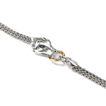 Naga 14K Gold & Silver Chain Bracelet with Blue Sapphire - BUZZS603744BSP-John Hardy-Renee Taylor Gallery