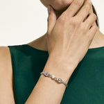 Naga Silver Station Bracelet with Freshwater Pearl & Blue Sapphire - BUS603941BSPX-John Hardy-Renee Taylor Gallery