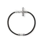 Icon 50 Bracelet, Sterling Silver, Leather, 3mm - BU97219BL-John Hardy-Renee Taylor Gallery