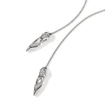 Naga Silver Diamond Pave (0.12ct) Drop Earrings - EBP604062DI-John Hardy-Renee Taylor Gallery