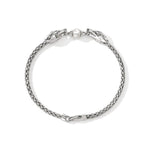 Naga Silver Station Bracelet with Freshwater Pearl & Blue Sapphire - BUS603941BSPX-John Hardy-Renee Taylor Gallery
