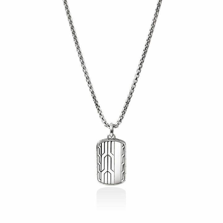 Icon 50 Tag Necklace, Sterling Silver - NM98988-John Hardy-Renee Taylor Gallery