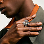Cobra Ring Tsavorite Eyes - RMS603821TSX-John Hardy-Renee Taylor Gallery