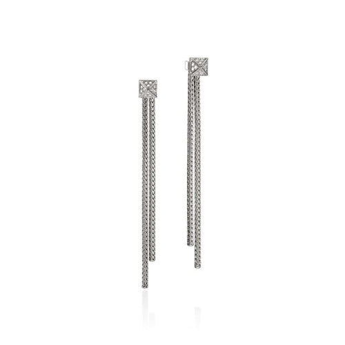 Icon Diamond Pavé Drop Earrings - EBP972062DI-John Hardy-Renee Taylor Gallery