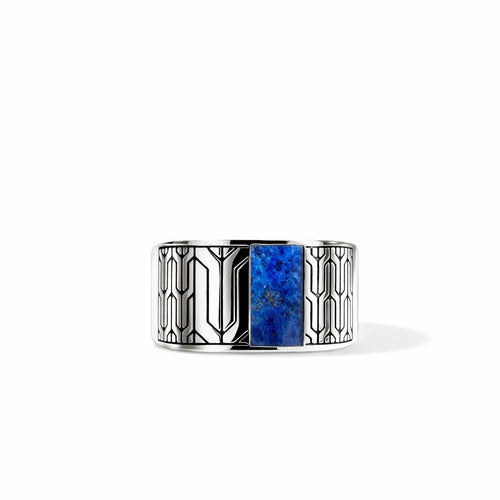 Icon 50 Ring, Sterling Silver, Lapis Lazuli - RMS989891LPZ-John Hardy-Renee Taylor Gallery