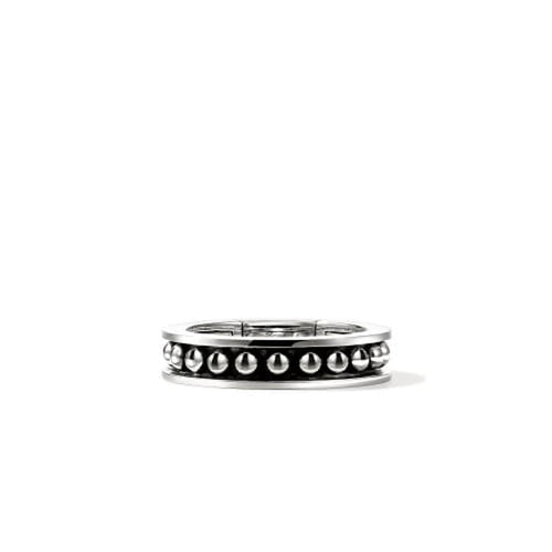 Nailhead Silver 5.5mm Band Ring - RM30184-John Hardy-Renee Taylor Gallery