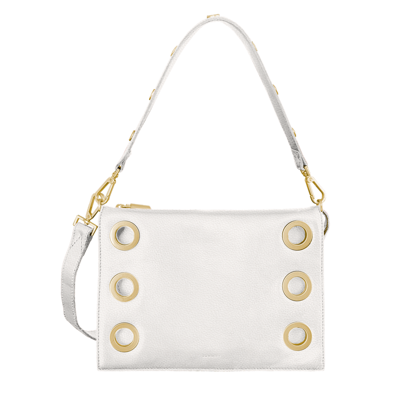 MONTANA CLUTCH LRG-Calla Lily White/Brushed Gold-Hammitt-Renee Taylor Gallery