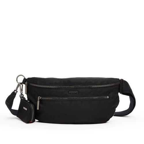 CHARLES CROSSBODY LRG - Black Nylon/Gunmetal-Hammitt-Renee Taylor Gallery