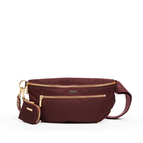 CHARLES CROSSBODY LRG - Wine Nylon/Gold-Hammitt-Renee Taylor Gallery