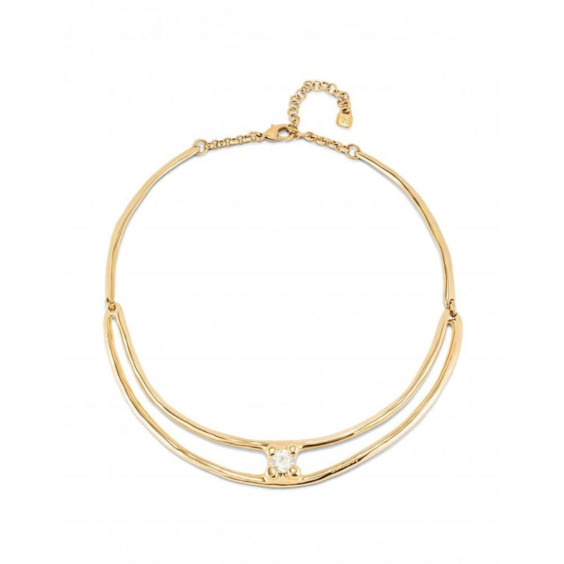 Anima 18K Gold Plated Necklace - COL1914BLNORO0U-UNO de 50-Renee Taylor Gallery