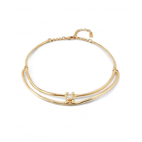 Anima 18K Gold Plated Necklace - COL1914BLNORO0U-UNO de 50-Renee Taylor Gallery