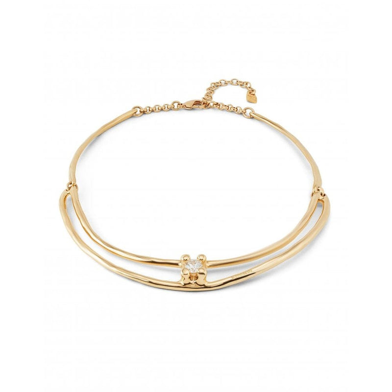 Anima 18K Gold Plated Necklace - COL1914BLNORO0U-UNO de 50-Renee Taylor Gallery