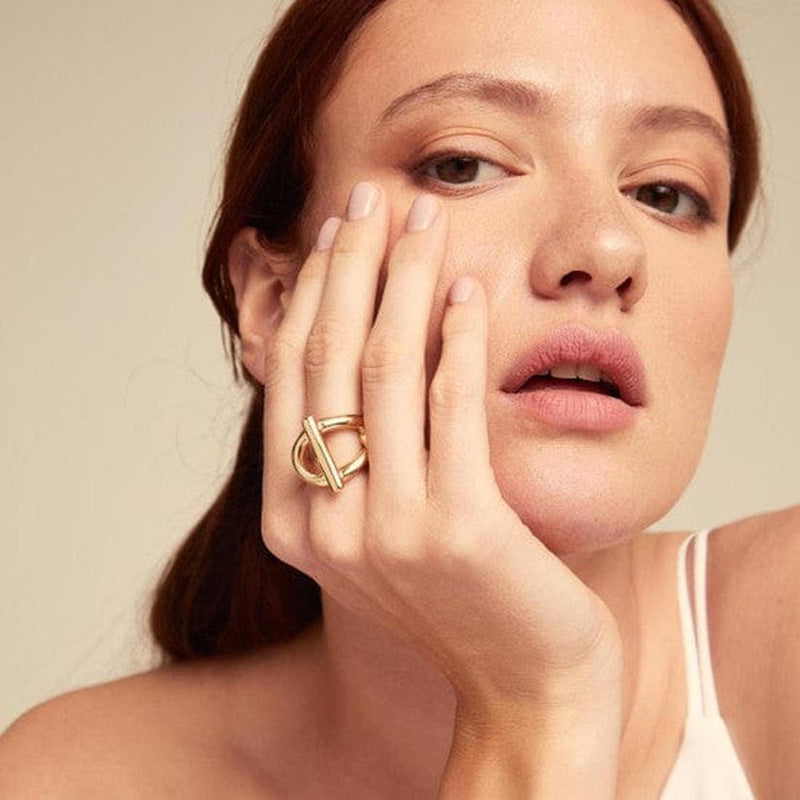 Teen 18K Gold Plated Ring - ANI0807ORO-UNO de 50-Renee Taylor Gallery