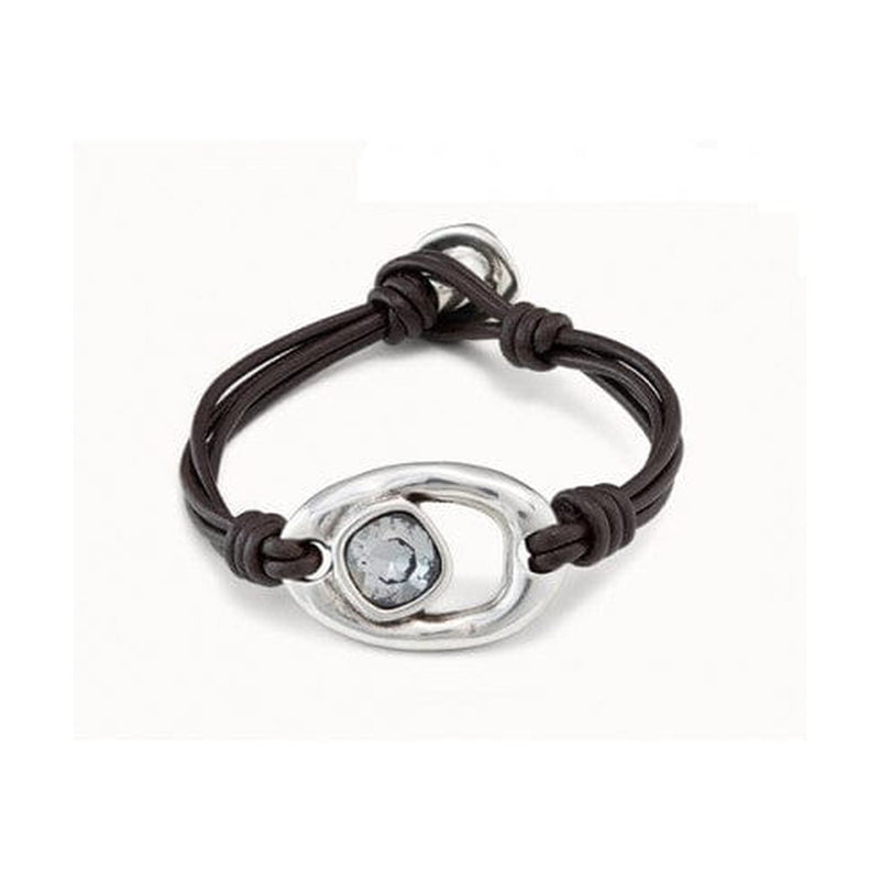 Union Sterling Silver Plated Bracelet - PUL2346NGRMTL0M-UNO de 50-Renee Taylor Gallery