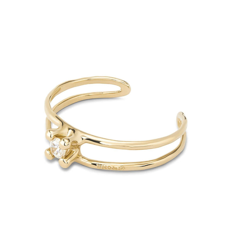 Anima 18K Gold Plated Bracelet - PUL2432BLNORO0M-UNO de 50-Renee Taylor Gallery