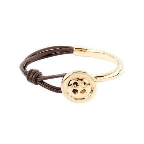 My Button 18K Gold Plated Bracelet - PUL1993MARORO-UNO de 50-Renee Taylor Gallery