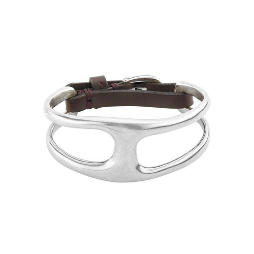 Two In One Sterling Silver Plated Bracelet - PUL2001MARMTL-UNO de 50-Renee Taylor Gallery