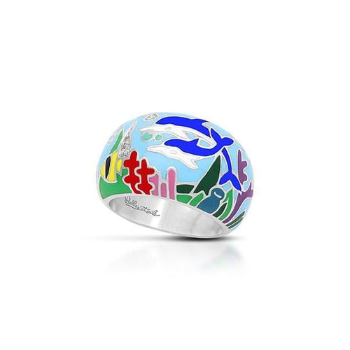 Dolphin Blue Ring-Belle Etoile-Renee Taylor Gallery