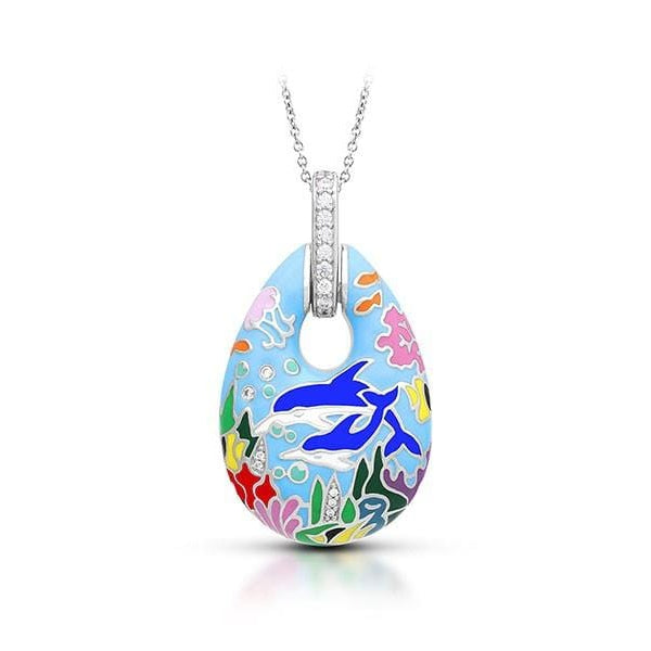 Dolphin Blue Pendant-Belle Etoile-Renee Taylor Gallery