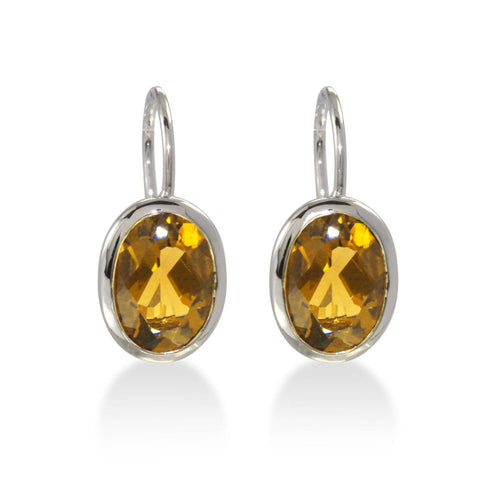 Sterling Silver Citrine Earrings - 02/82617-CI-Breuning-Renee Taylor Gallery