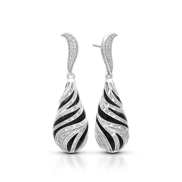 Waverly Black Earrings-Belle Etoile-Renee Taylor Gallery