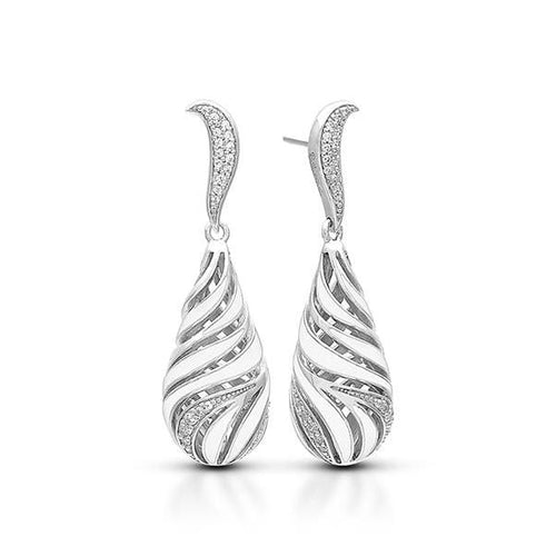 Waverly White Earrings-Belle Etoile-Renee Taylor Gallery