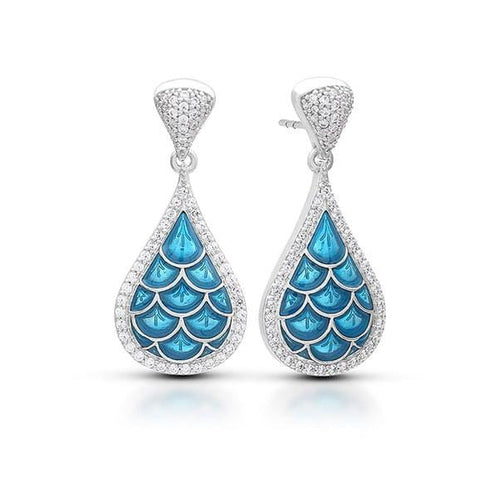 Marina Sea Blue Earrings-Belle Etoile-Renee Taylor Gallery