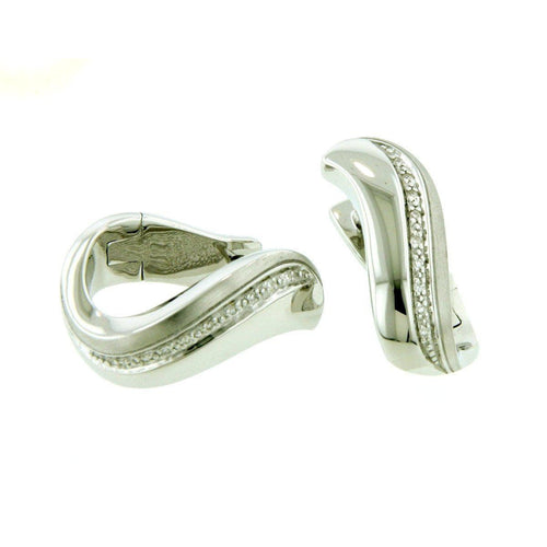 Sterling Silver Diamond Earrings - 06/83659-Breuning-Renee Taylor Gallery