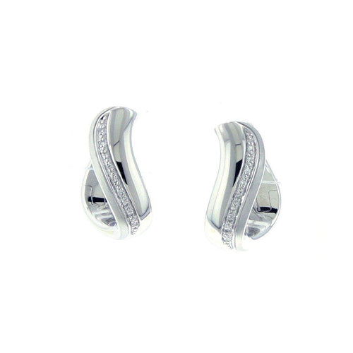 Sterling Silver Diamond Earrings - 06/83659-Breuning-Renee Taylor Gallery