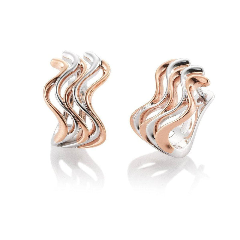 Rose Gold Plated Sterling Silver Earrings - 06/60810-RH/R-Breuning-Renee Taylor Gallery