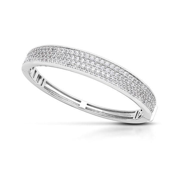 Lucia White Bangle-Belle Etoile-Renee Taylor Gallery