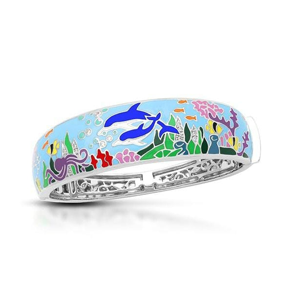 Dolphin Blue Bangle-Belle Etoile-Renee Taylor Gallery