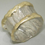 14K Gold & Crystalline Silver Blank Ring - 11316-Shelli Kahl-Renee Taylor Gallery