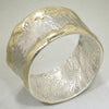 14K Gold & Crystalline Silver Blank Ring - 11601-Shelli Kahl-Renee Taylor Gallery